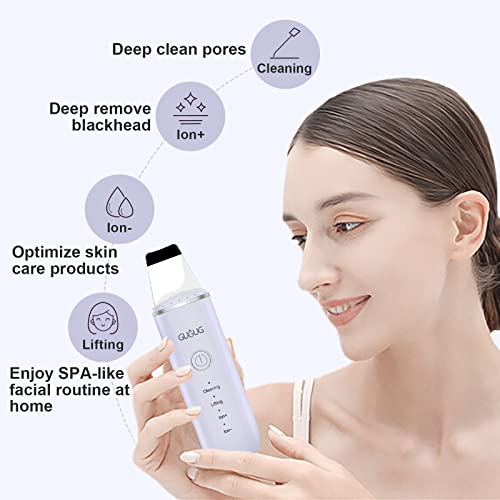 "ION LED Photon Skin Scrubber: Facial Lifting Massager and Blackhead Remover"