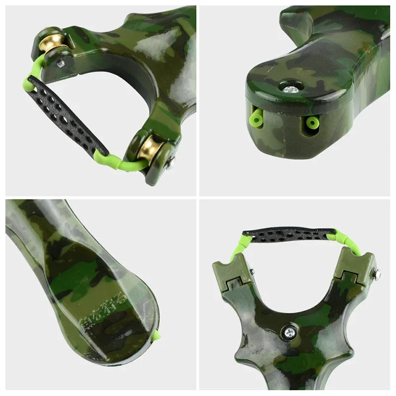 Powerful Pulley Slingsshot Fishing Shooting Dual Purpose Slingshot for Hunting Kit Hunting Spring Hunting Accessories Tirachinas